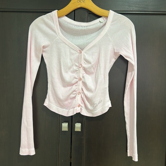 Lavender pink cardigan top - Picture 5 of 7